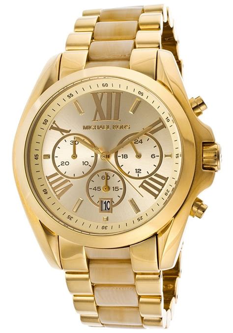 reloj michael kors de mujer dorado|Michael Kors black watch ladies.